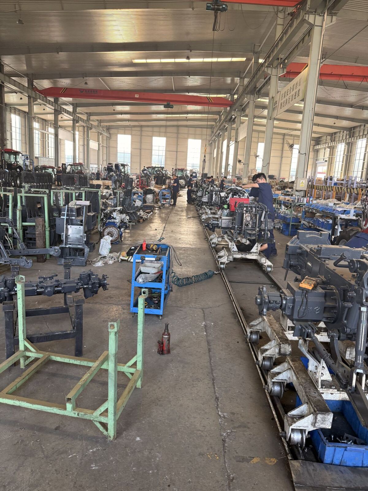 Tractor assembly line